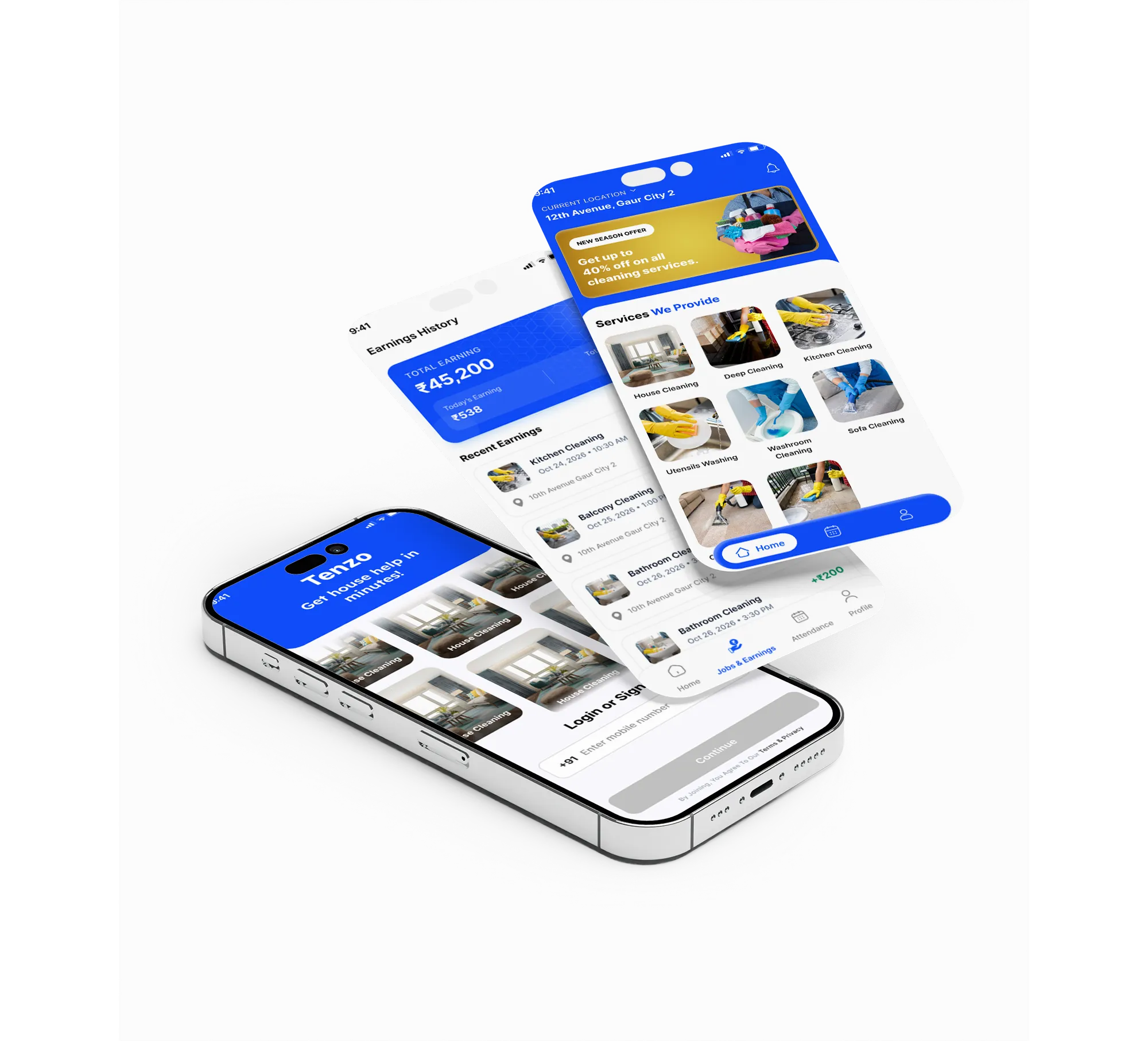 Tenzo - Tenzo Home Services Platform Engineered by AppSquadz Developers