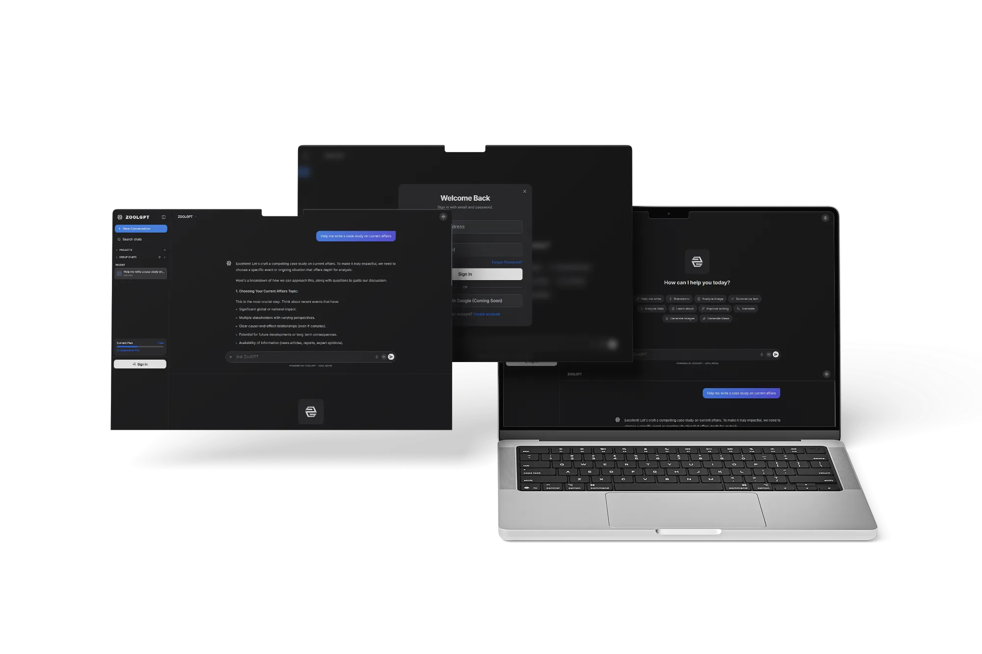 Zool GPT - AI Productivity Platform Engineered by AppSquadz Developers